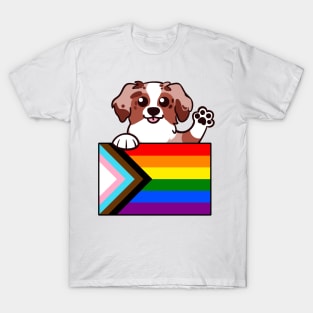 Love is Love Puppy - Red Merle Aussie T-Shirt